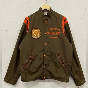 Vintage 1977 Steinbach A&W Stealers Baseball Championship Team Jacket, Size 42